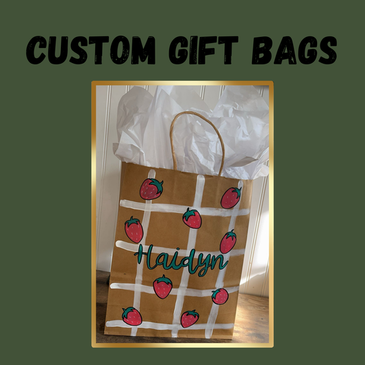 Custom Hand Painted Gift Bags